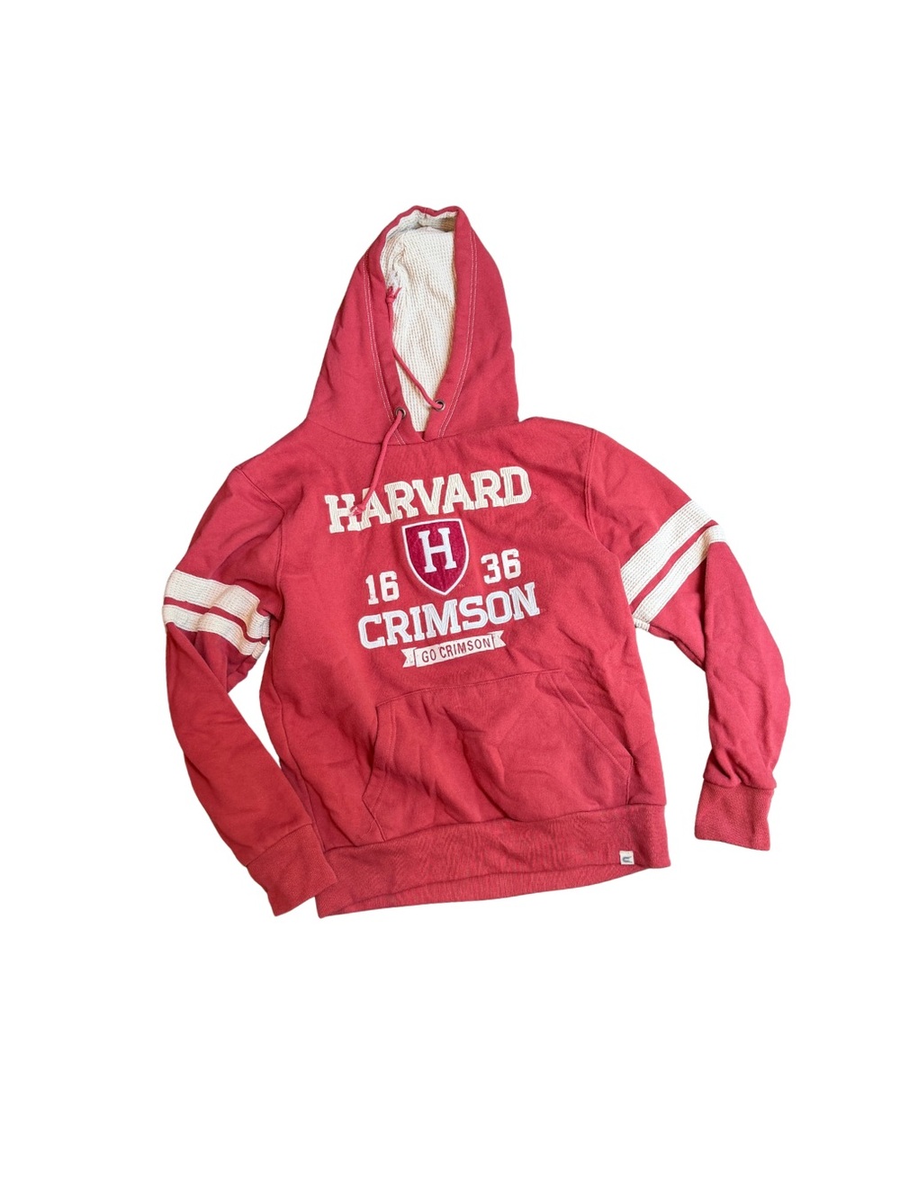 Colosseum Crimson Harvard Graphic Hooded Varsity Sweatshirt